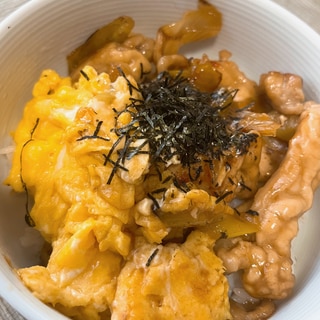 豚ロースの2色丼